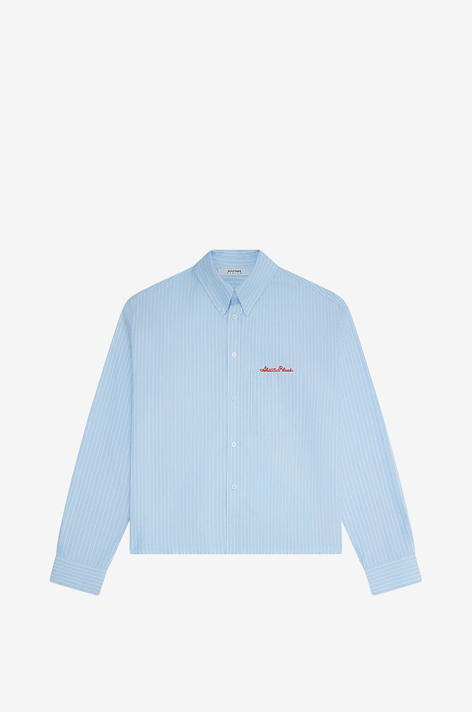 ABOUT:BLANK Gestreiftes Boxy-Baumwollhemd Oxford Script Herren BLAU 1
