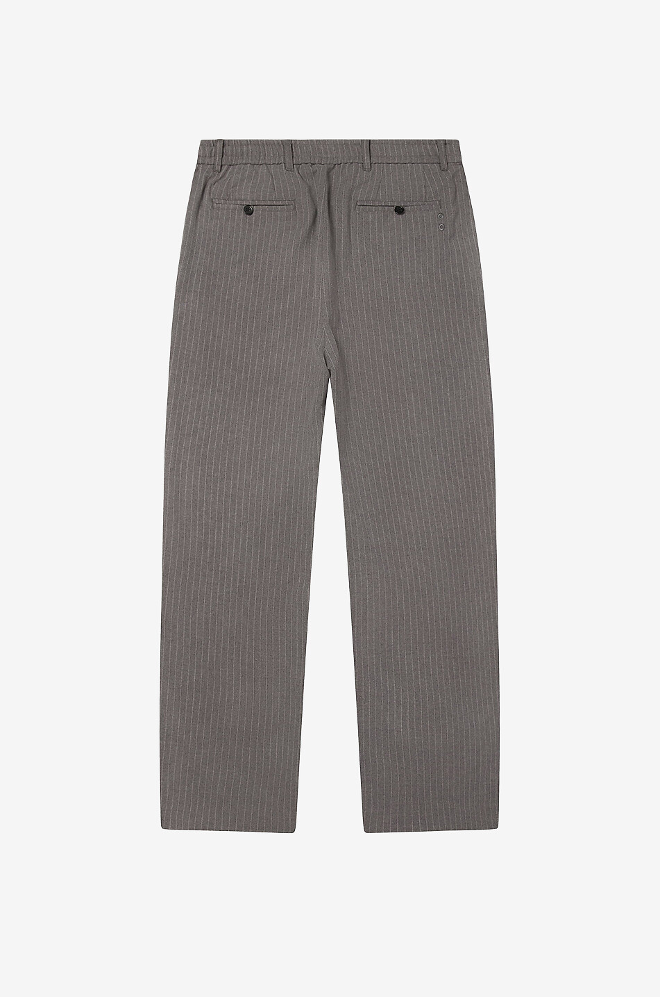 ABOUT:BLANK Pinstripe Everyday relaxed straight-fit twill trousers Men GREY 2