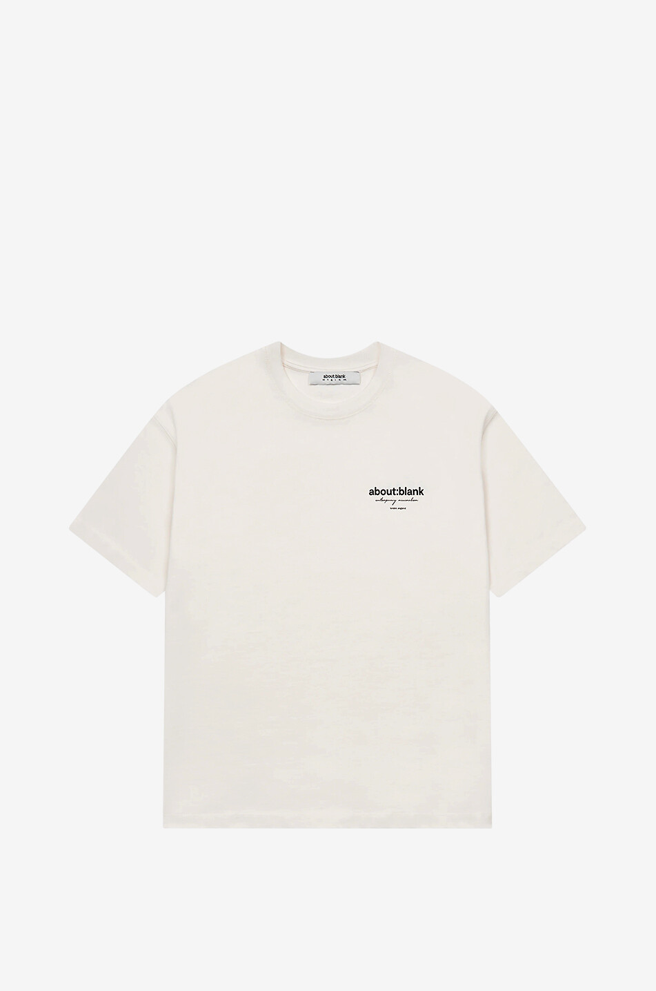 ABOUT:BLANK T-shirt boxy à manches courtes Reverse Oat Homme BEIGE 1