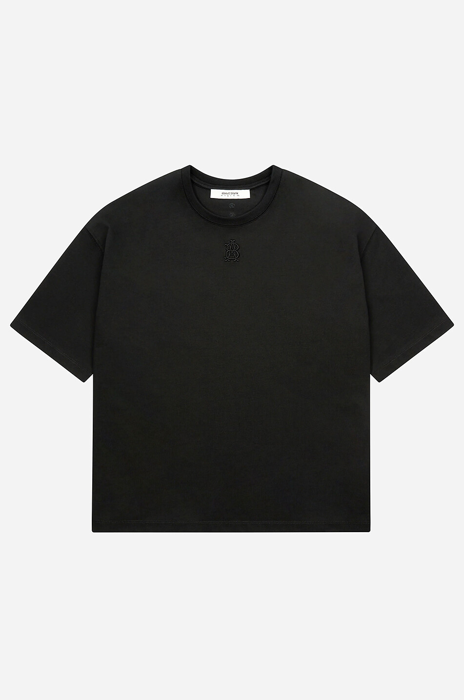 ABOUT:BLANK Boxy-Kurzarm-T-Shirt Rollover Herren SCHWARZ 1