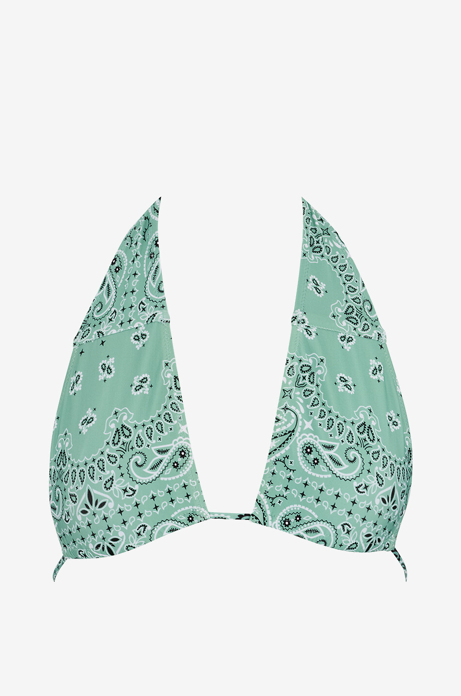 MC2 SAINT BARTH Haut de bikini triangle foulard Dahlia Bandana Femme VERT 1