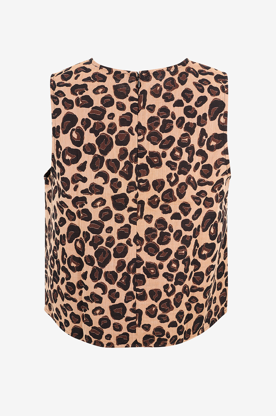 BALZAC PARIS Top boxy sans manches en jacquard Iza Femme Marron 2