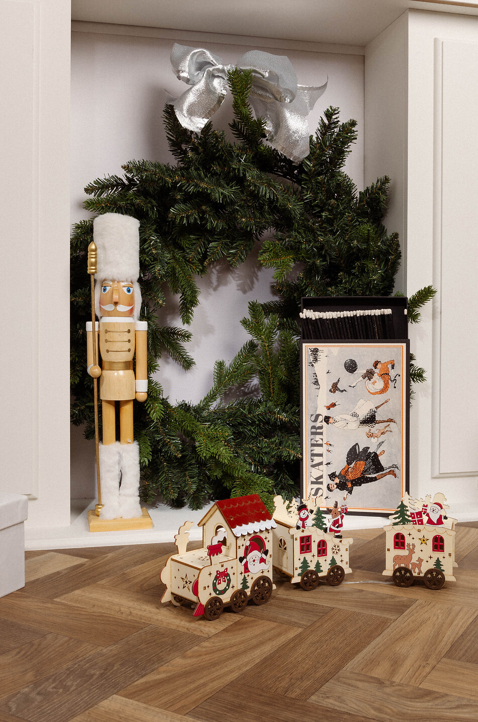 Santa's train in wood