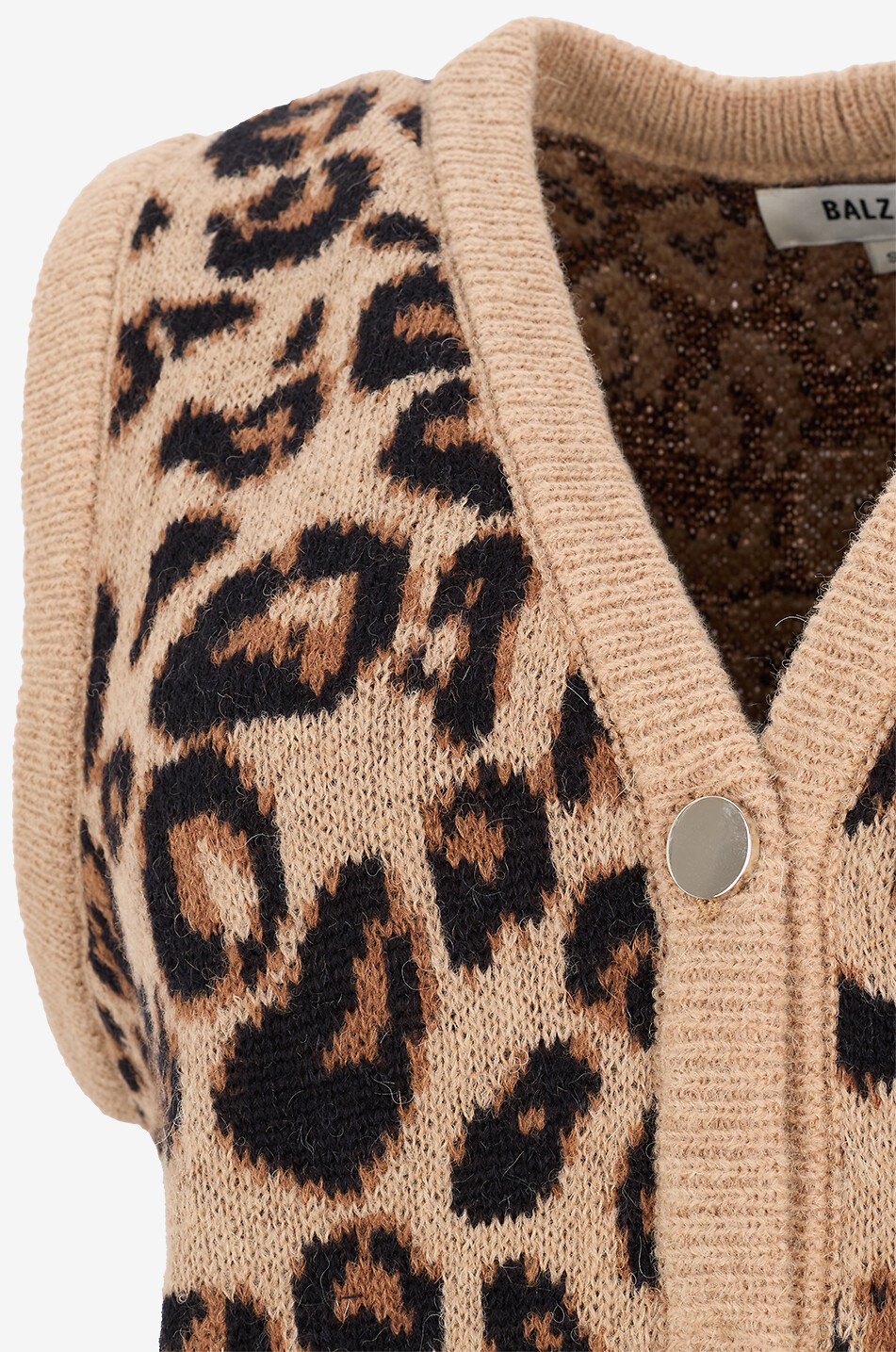 BALZAC PARIS Jacquard-Weste Constant Damen Braun 3