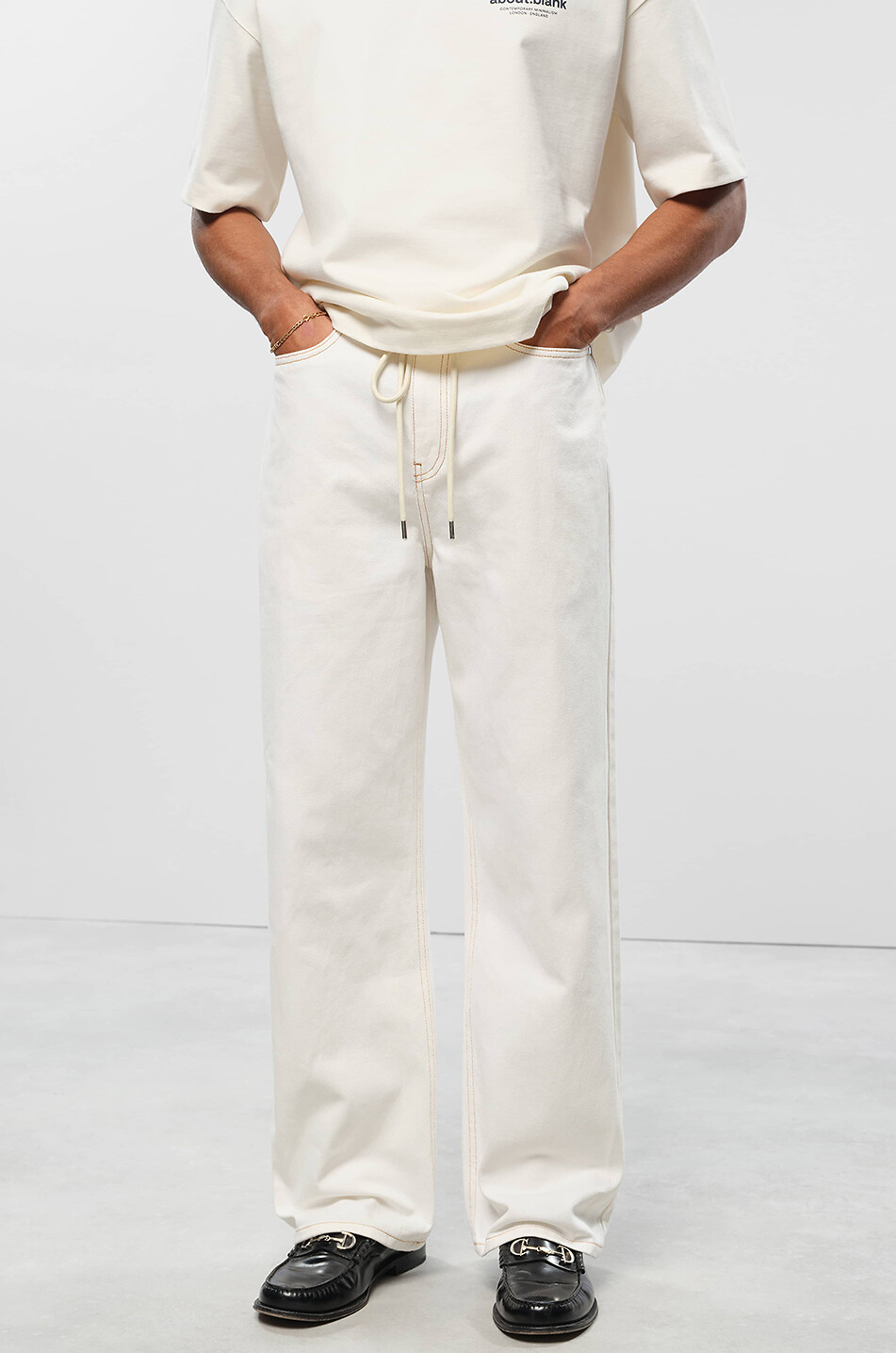 ABOUT:BLANK Lässig gerade Jeans Relaxed Herren BEIGE 3