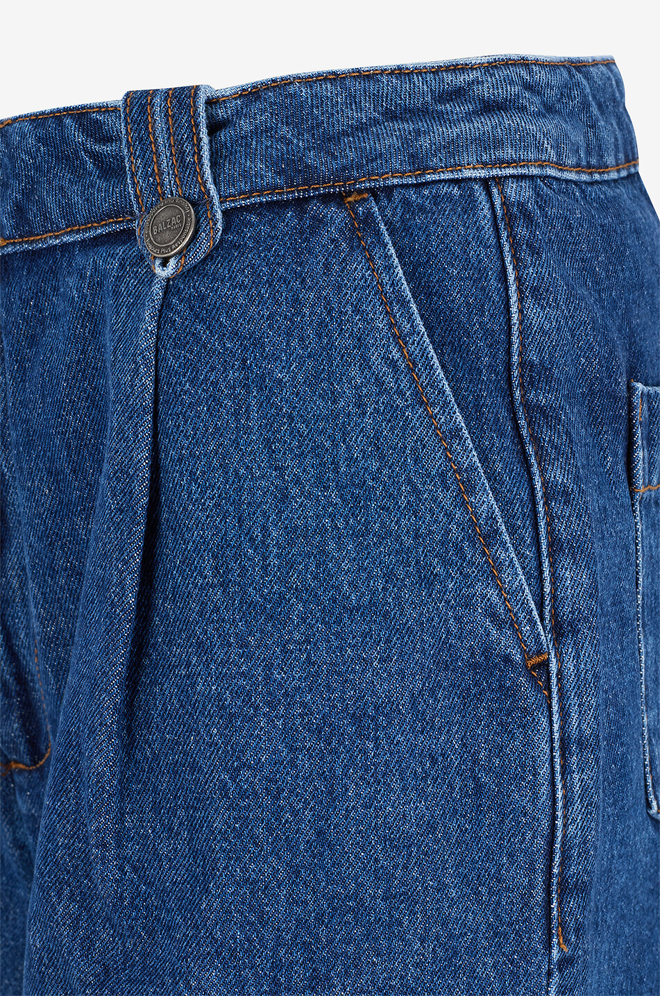 BALZAC PARIS Short à pinces en denim Simon Femme BLEU 3
