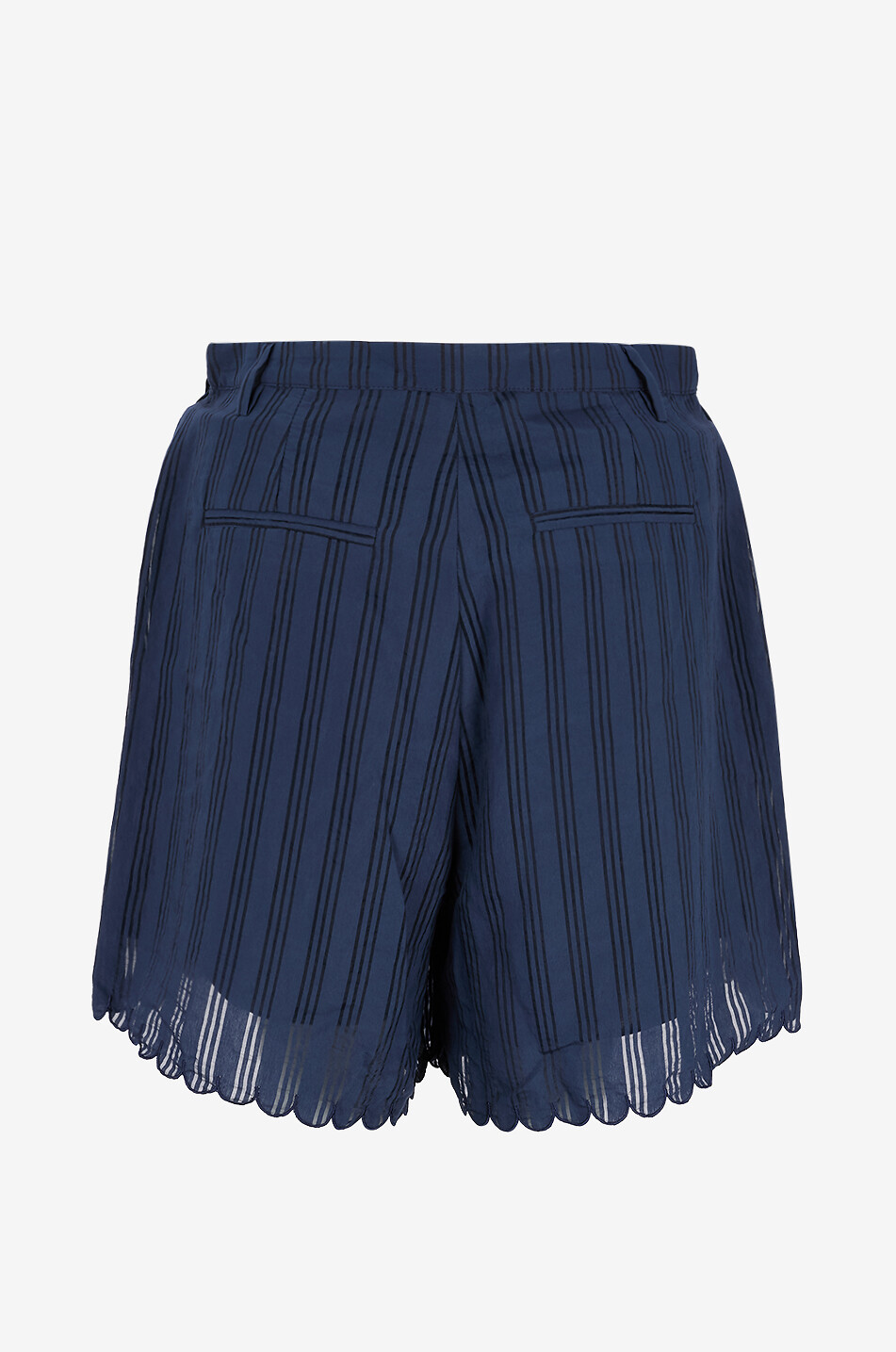 BALZAC PARIS Short ample taille haute en jacquard Cirilo Femme BLEU FONCE 2