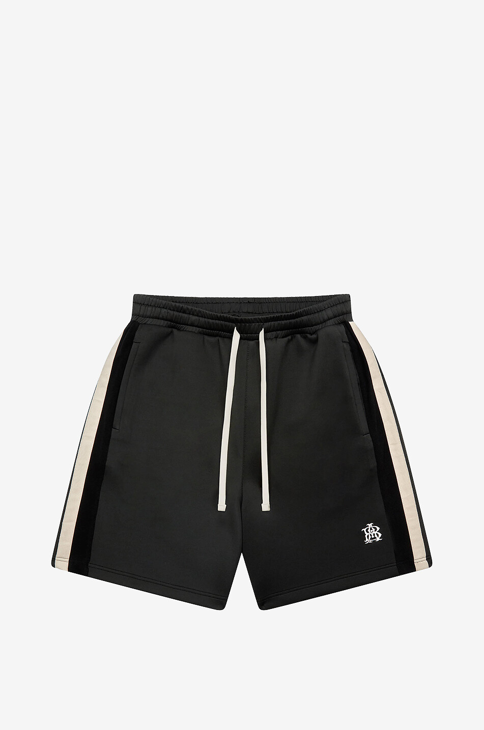 ABOUT:BLANK Short en jersey technique Monogram Track Homme NOIR 1