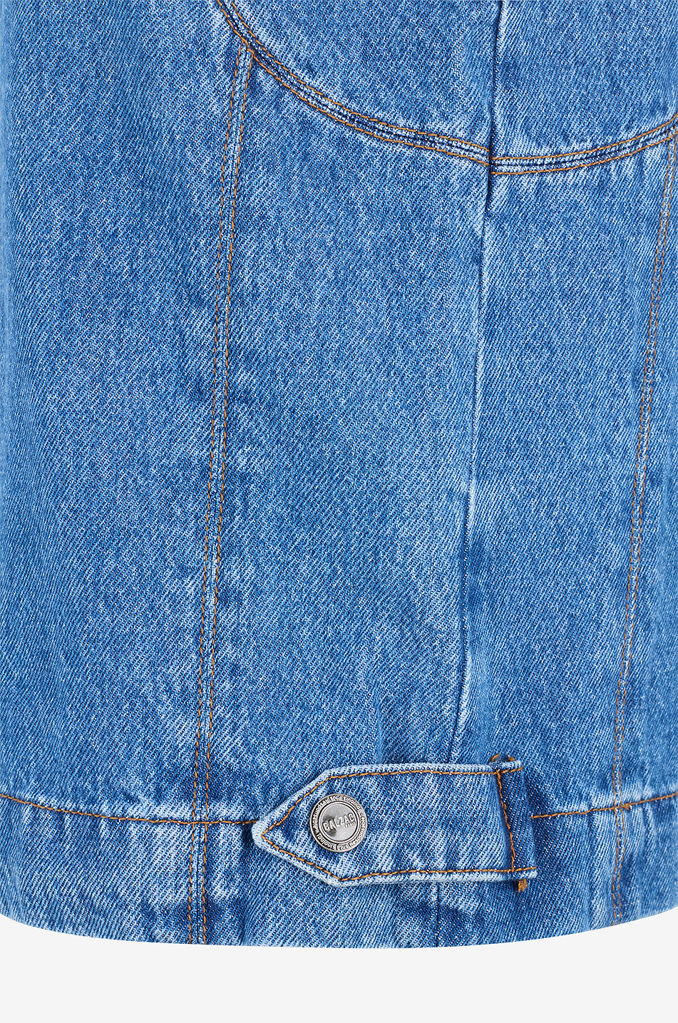 BALZAC PARIS Top boxy sans manches en denim Iza Femme BLEU 3