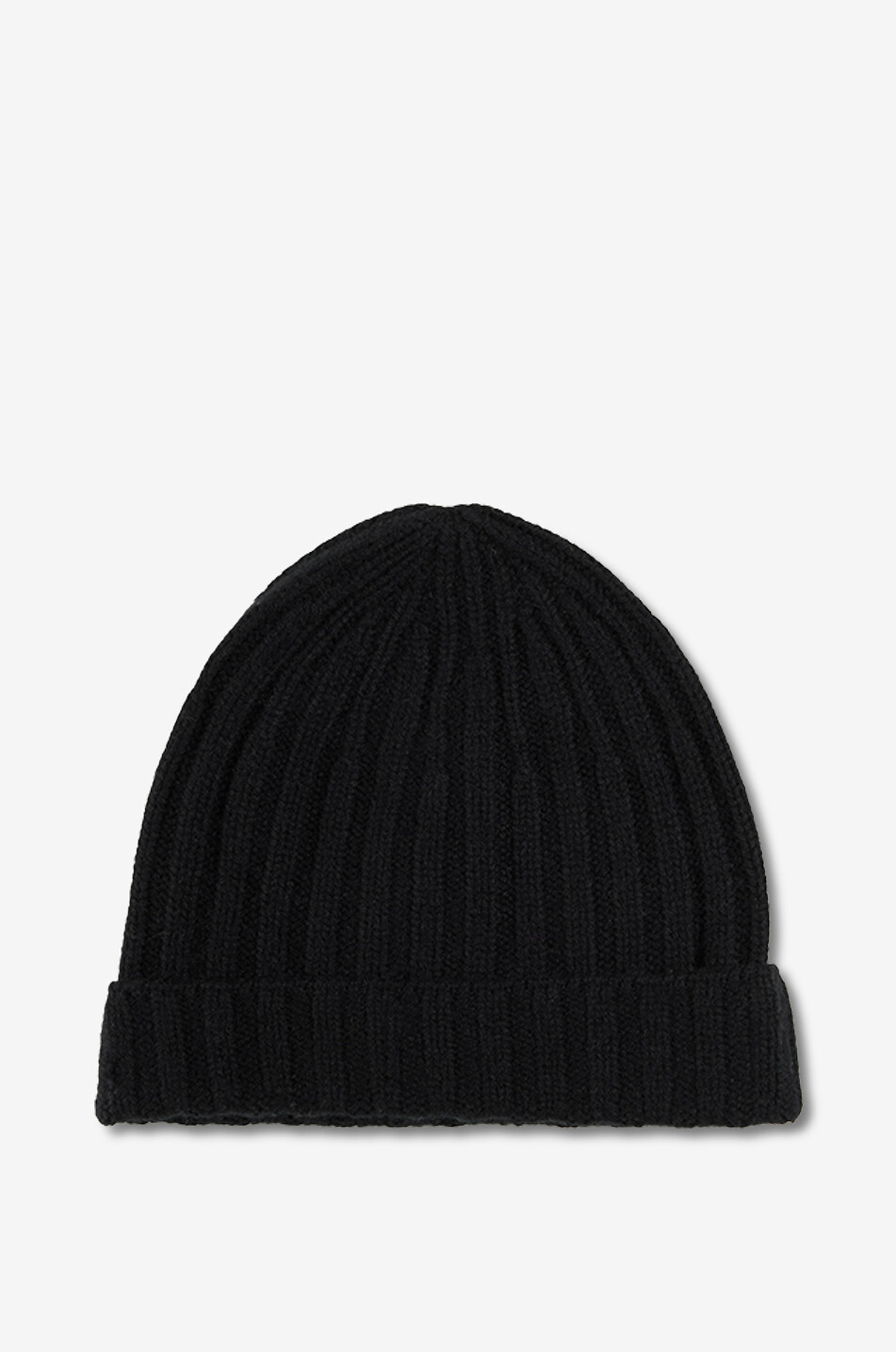 Bonnet en maille côtelée de cachemire bio
