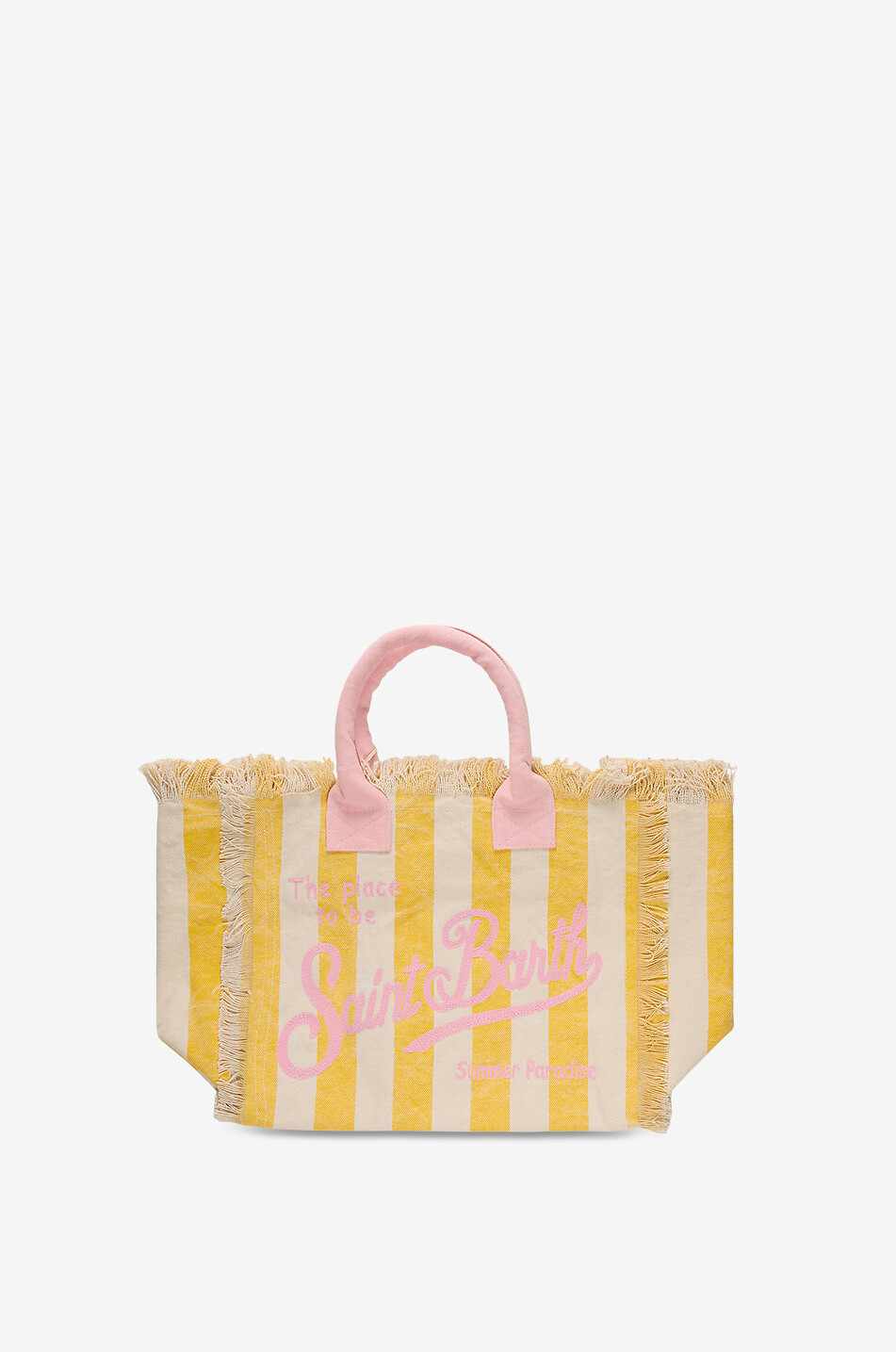 MC2 SAINT BARTH Vanity cotton tote bag Women YELLOW 2