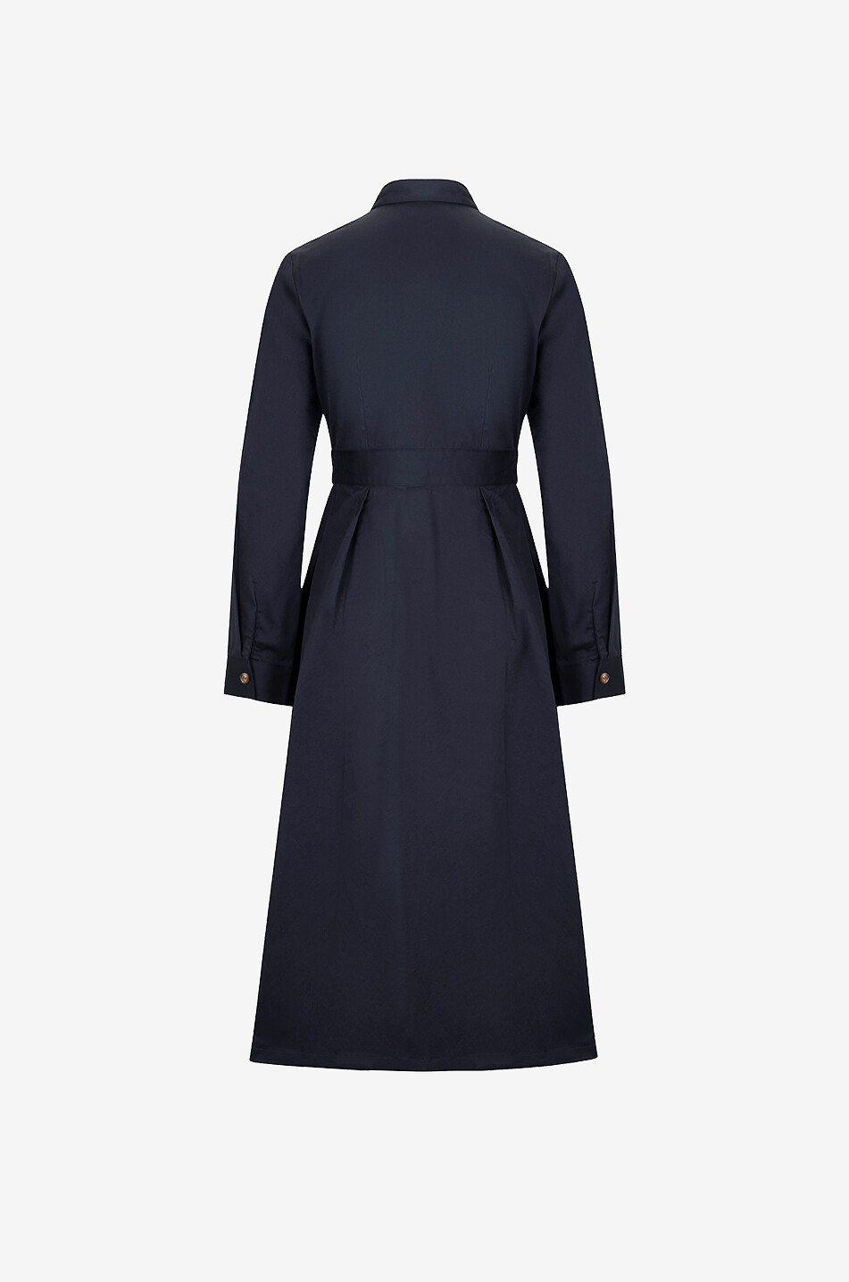 EMILY’S X BONGENIE Charlotte poplin midi shirt dress Women DARK BLUE 2