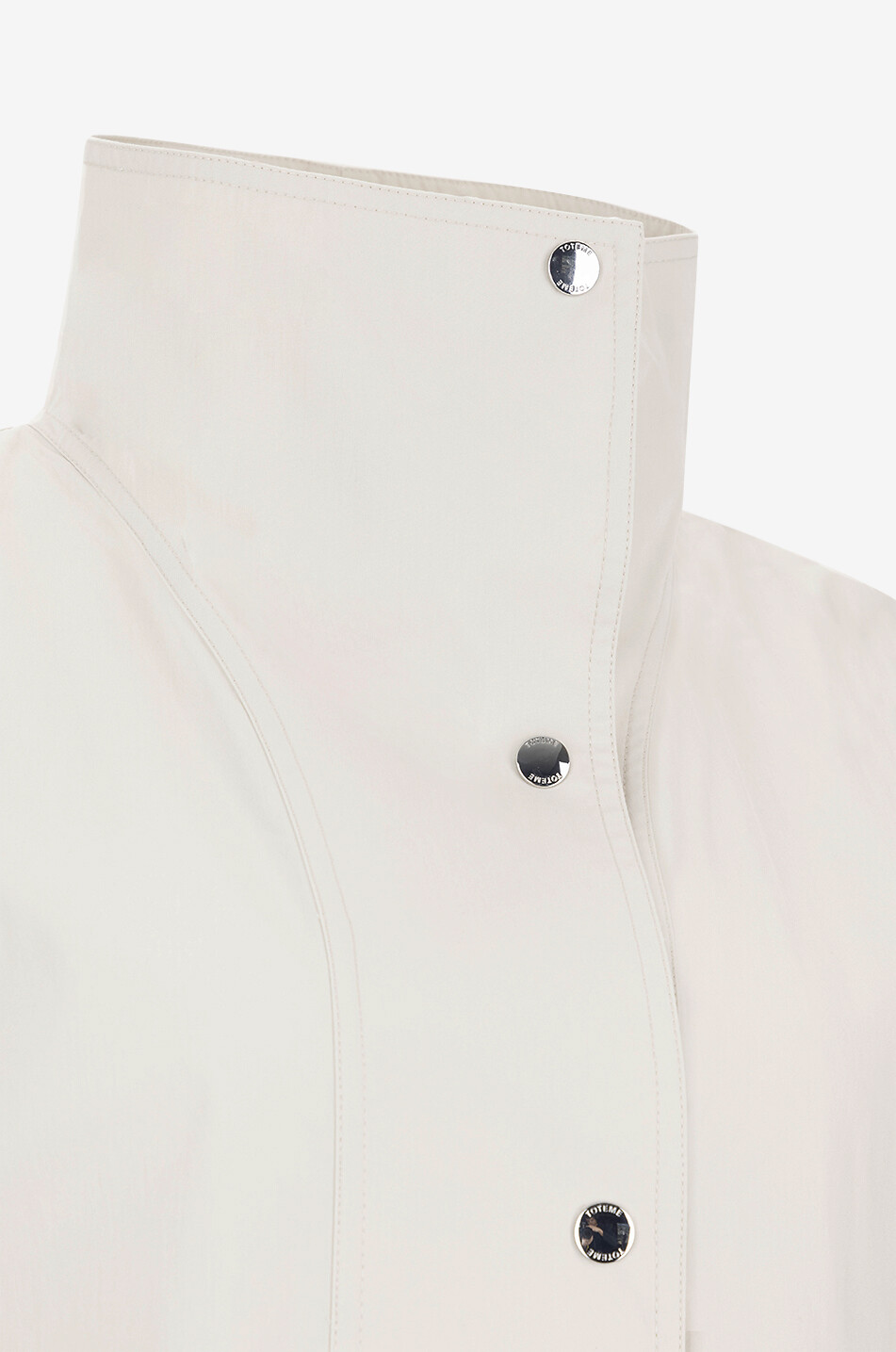 TOTEME Veste en coton déperlant Summer Parachute Femme BLANC 3