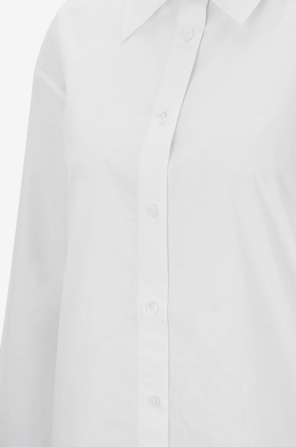 TOTEME Chemise à manches longues en coton bio Classic Tumpled Femme BLANC 3