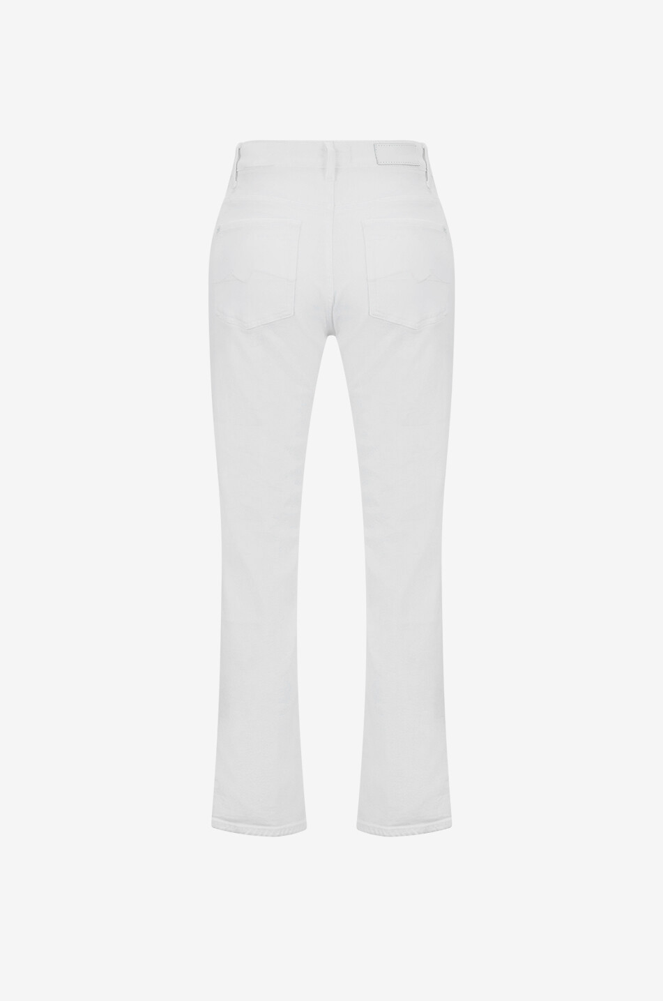 7 FOR ALL MANKIND Gerade Jeans Calie Straight Ankle Luxe Vintage Soleil Damen WEISS 2