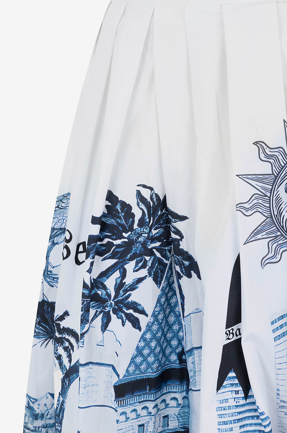 EMILY’S X BONGÉNIE Robe midi plissée en popeline Basel Femme MULTICOLORE 3