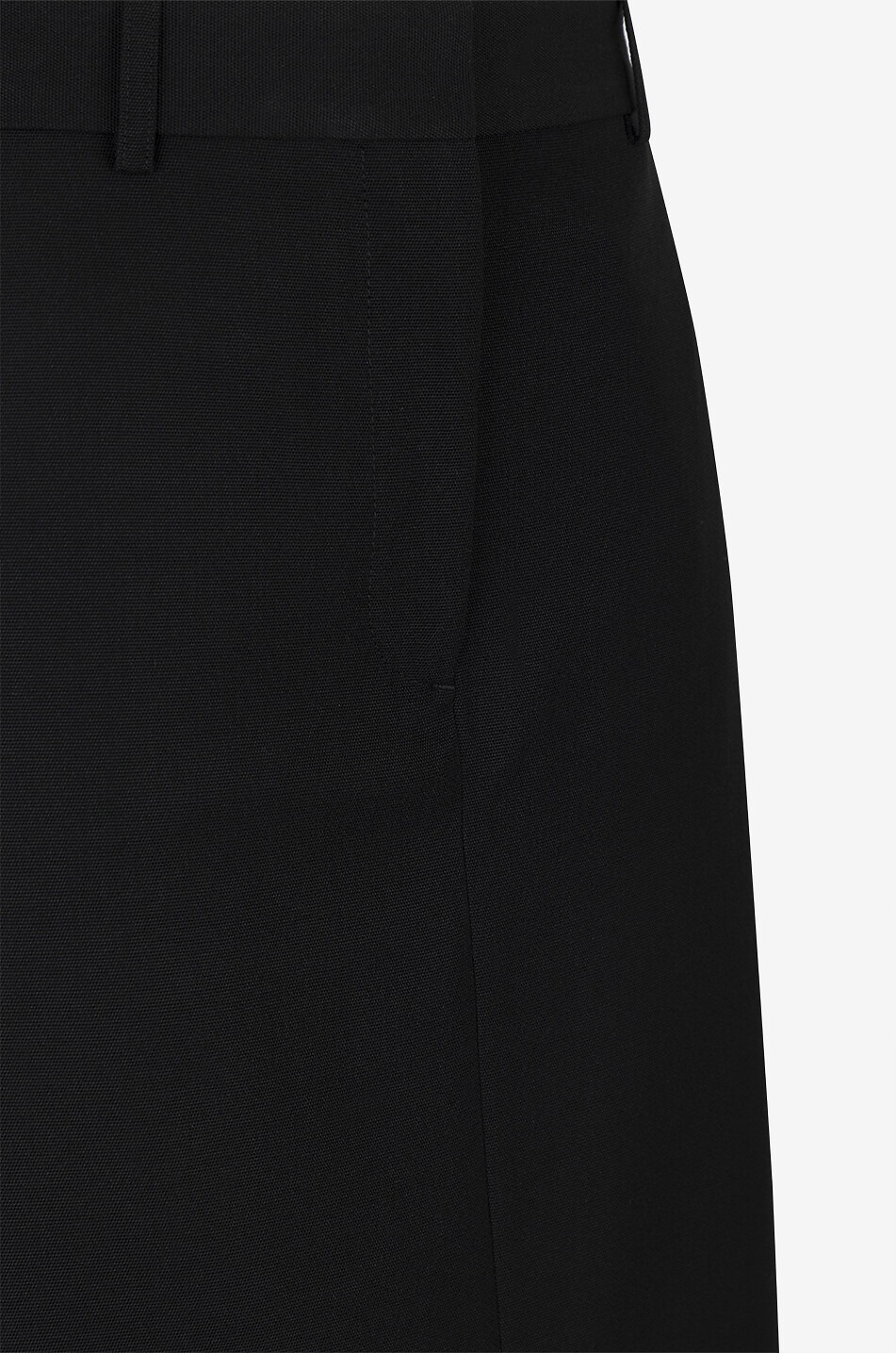TOTEME Low-rise wool blend long skirt Women BLACK 3