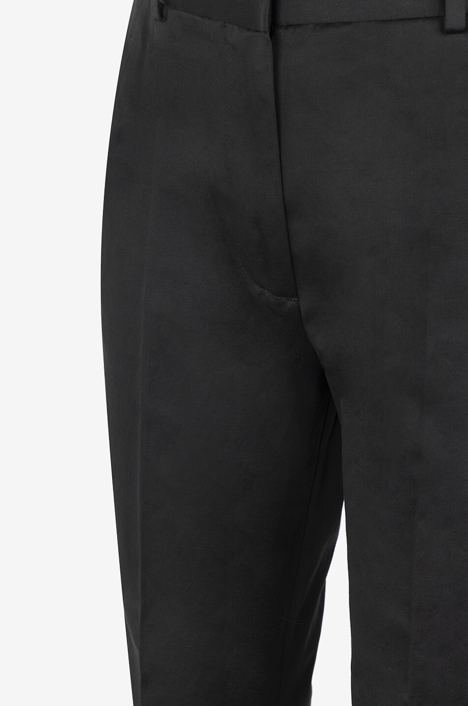 TOTEME Hose aus Bio-Baumwolle und Leinen Tailored Chinos Damen SCHWARZ 3