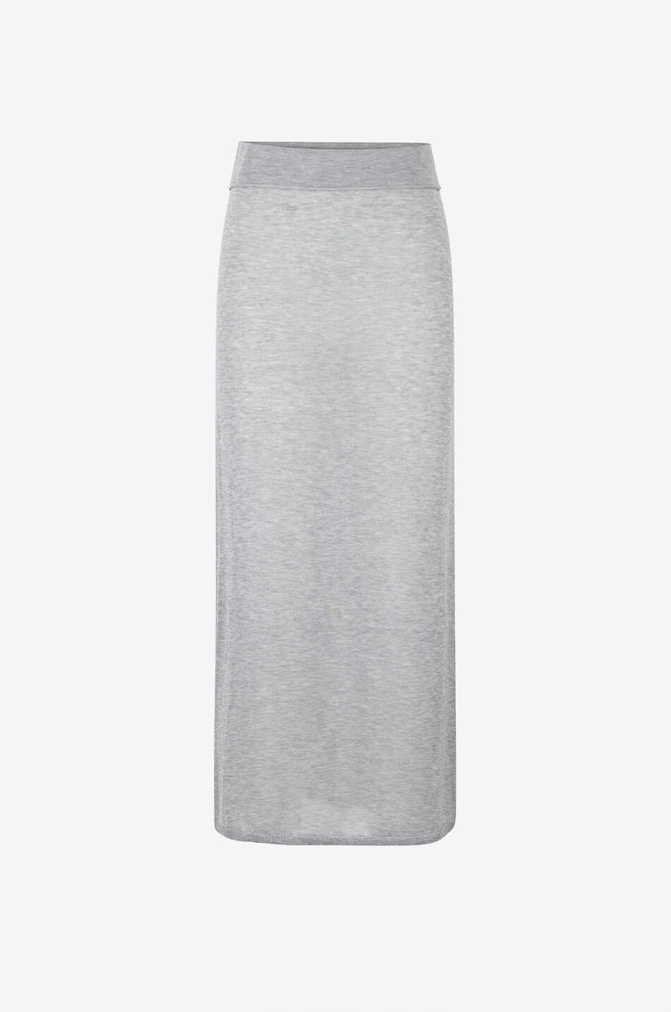 TOTEME Jupe longue en lyocell et cachemire Femme GRIS 1