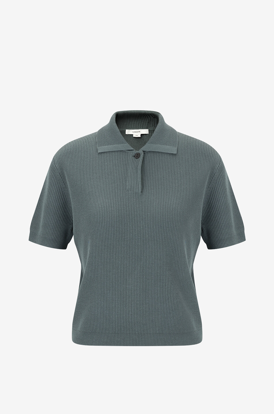 Polo manches courtes en soie et coton