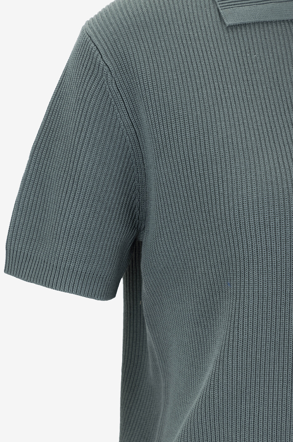 VINCE Polo manches courtes en soie et coton Femme VERT 7