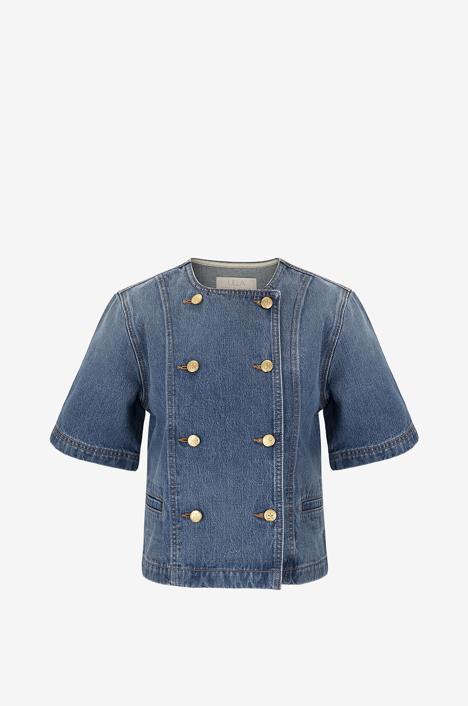 ULLA JOHNSON Serge Danube double-breasted denim jacket Women LIGHT BLUE 1