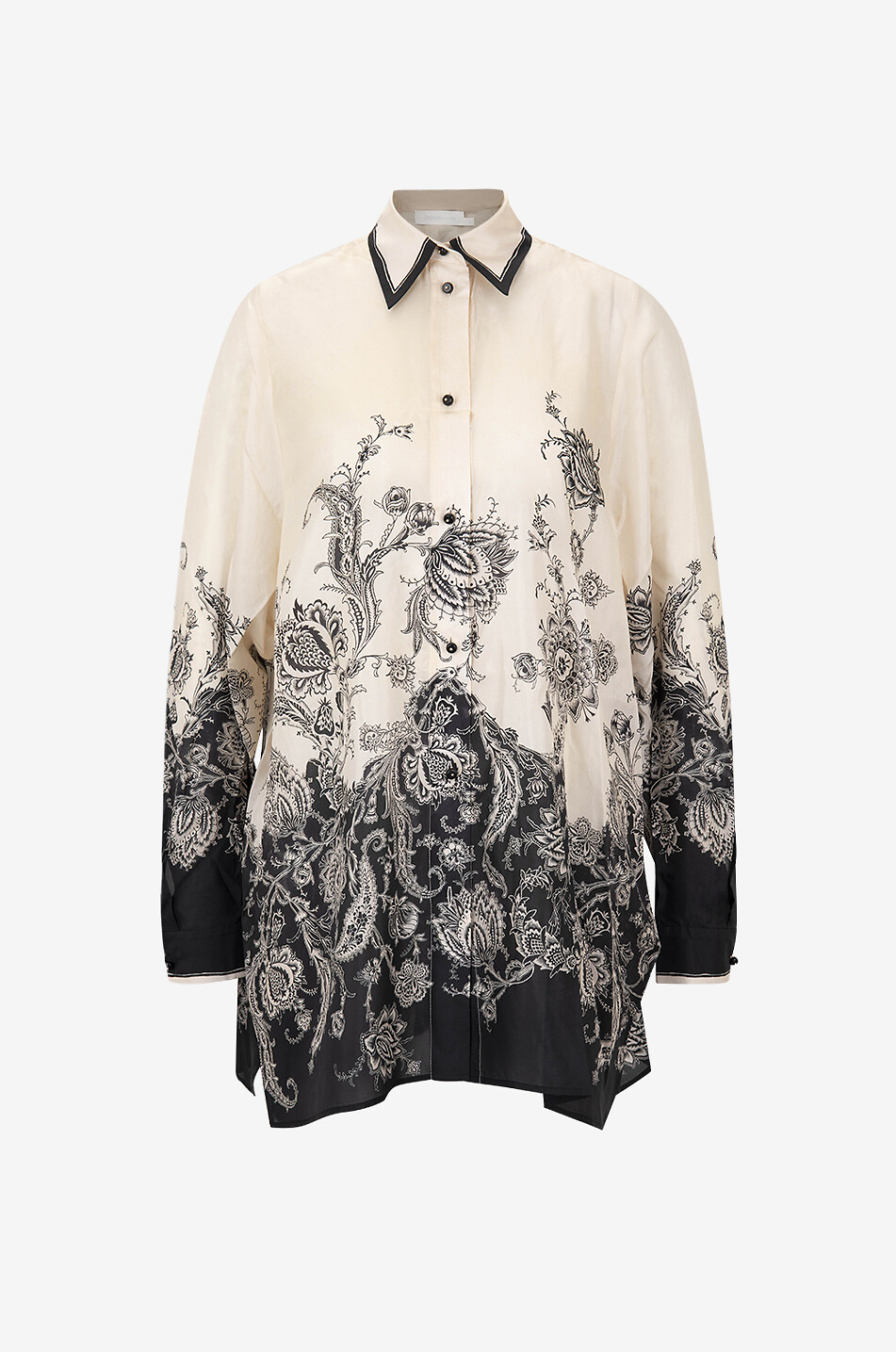 Chemise oversize en soie Rhiannon Relaxed