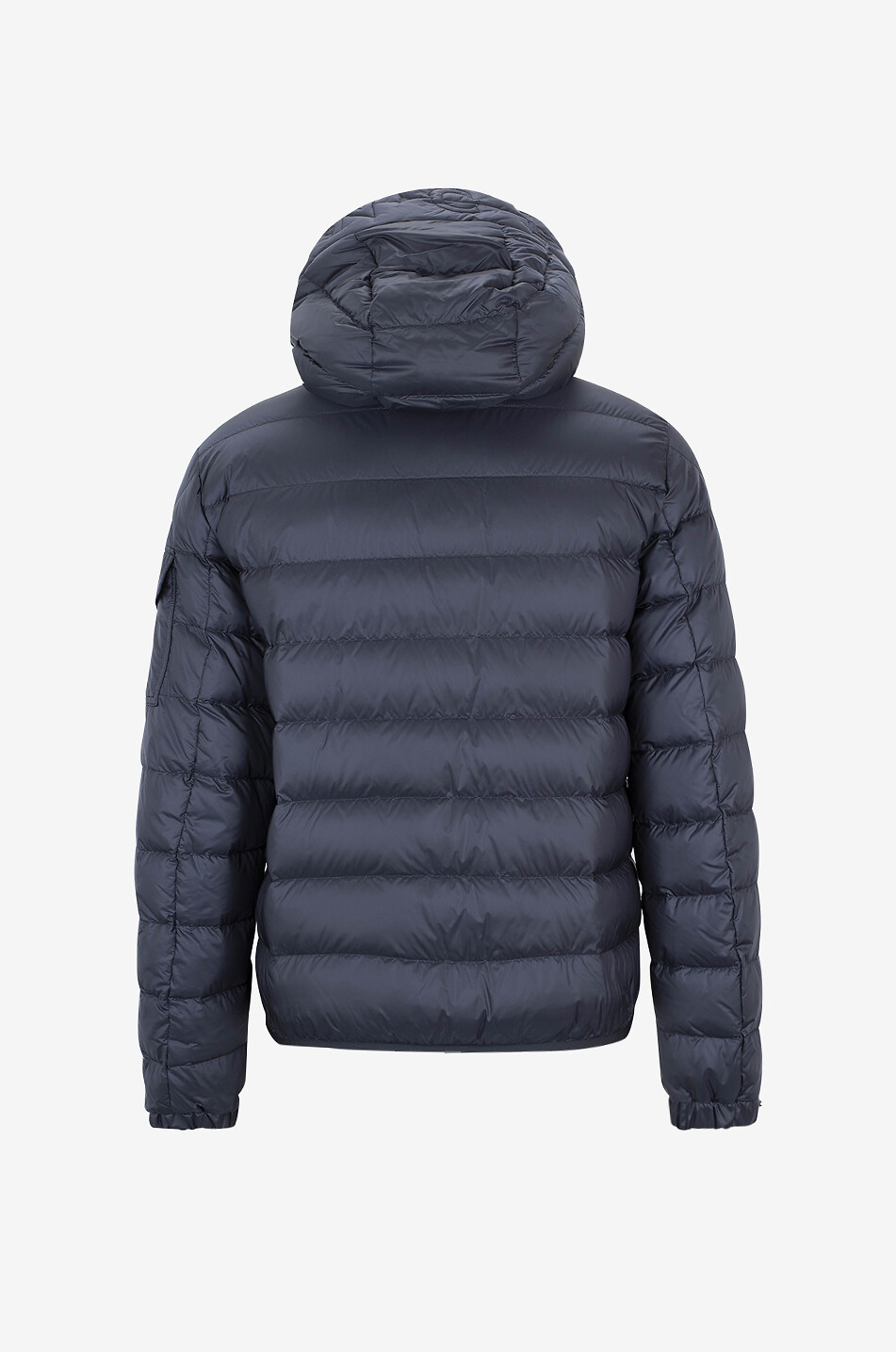 MONCLER Leichte kurze Daunenjacke mit Kapuze Najan Herren DUNKELBLAU 2