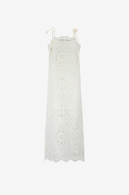 zimmermann dancer sleeveless lace dress Zimmermann Dancer Sleeveless Lace Dress In Neutrals - 24% Off