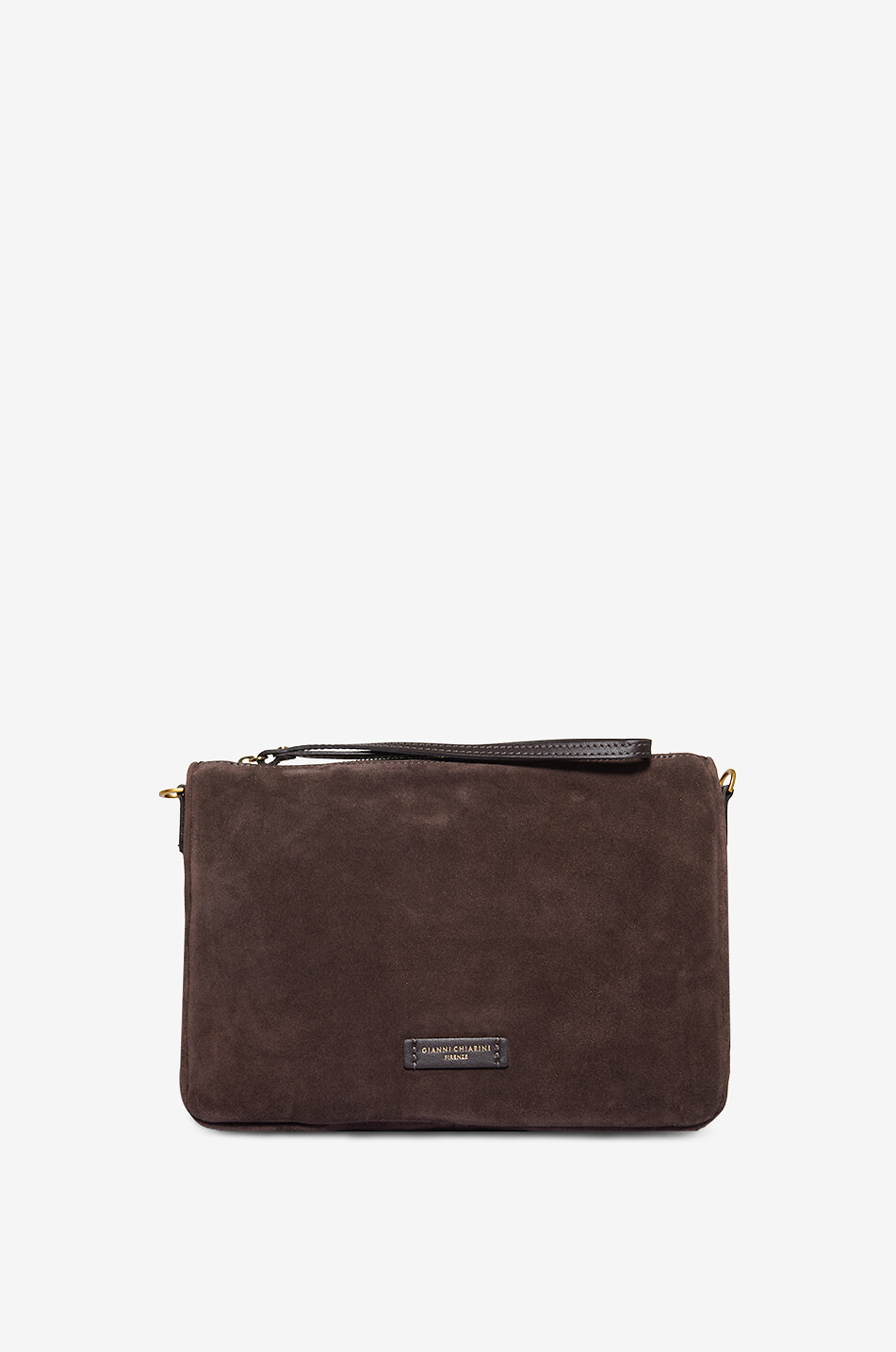 GIANNI CHIARINI Clutch aus Wildleder Nora Damen BRAUN 1