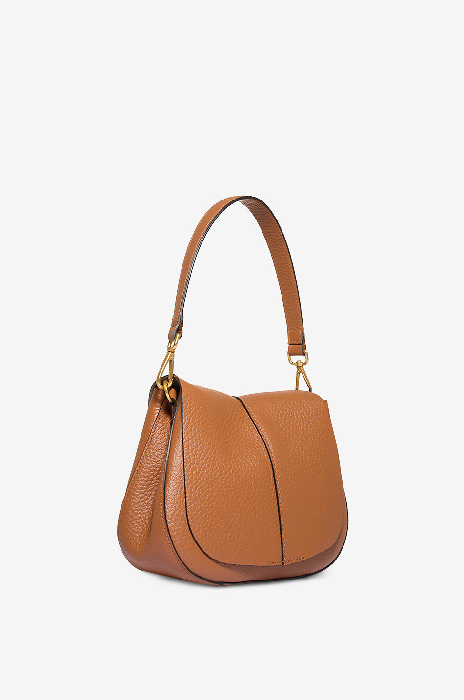 GIANNI CHIARINI Helena Round cow leather handbag Women LIGHT BROWN 2