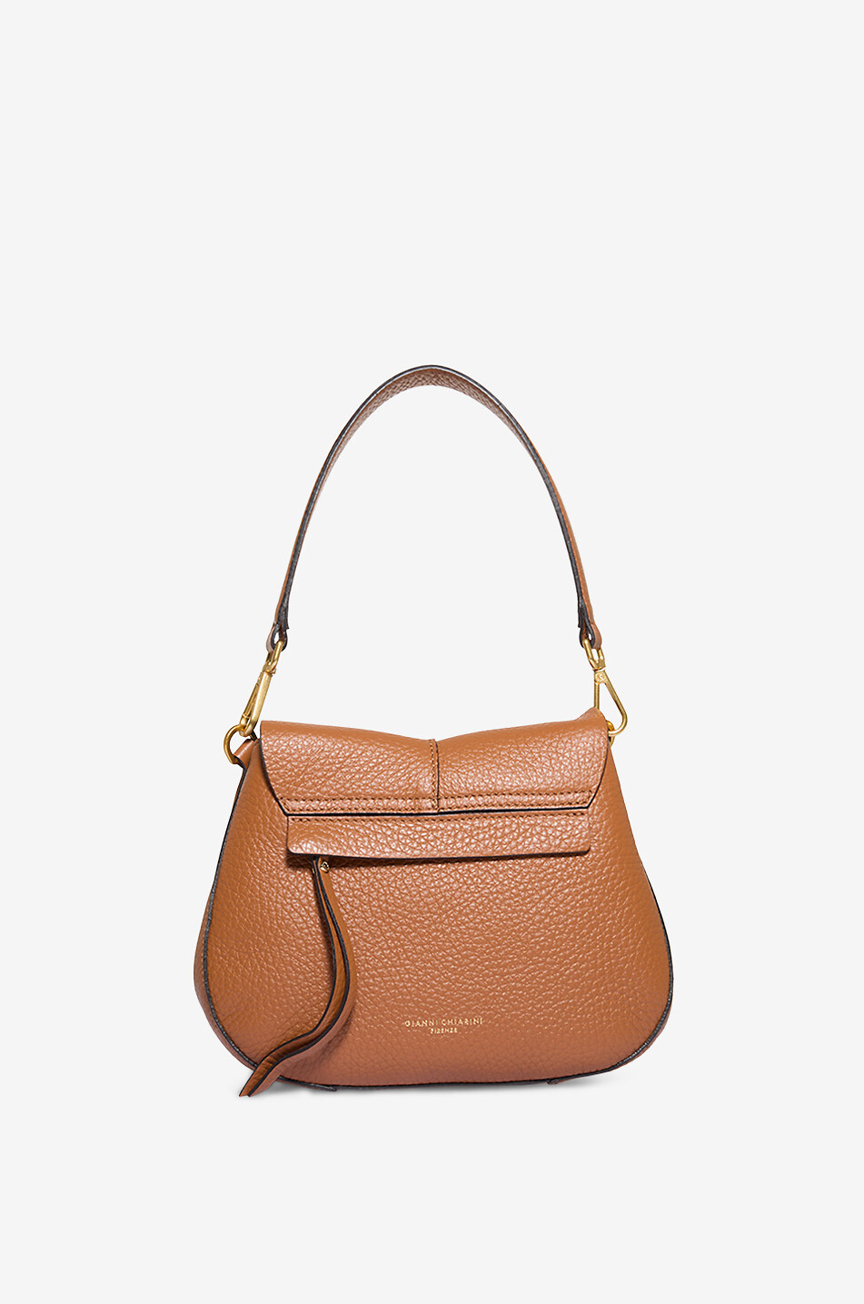 GIANNI CHIARINI Helena Round cow leather handbag Women LIGHT BROWN 3