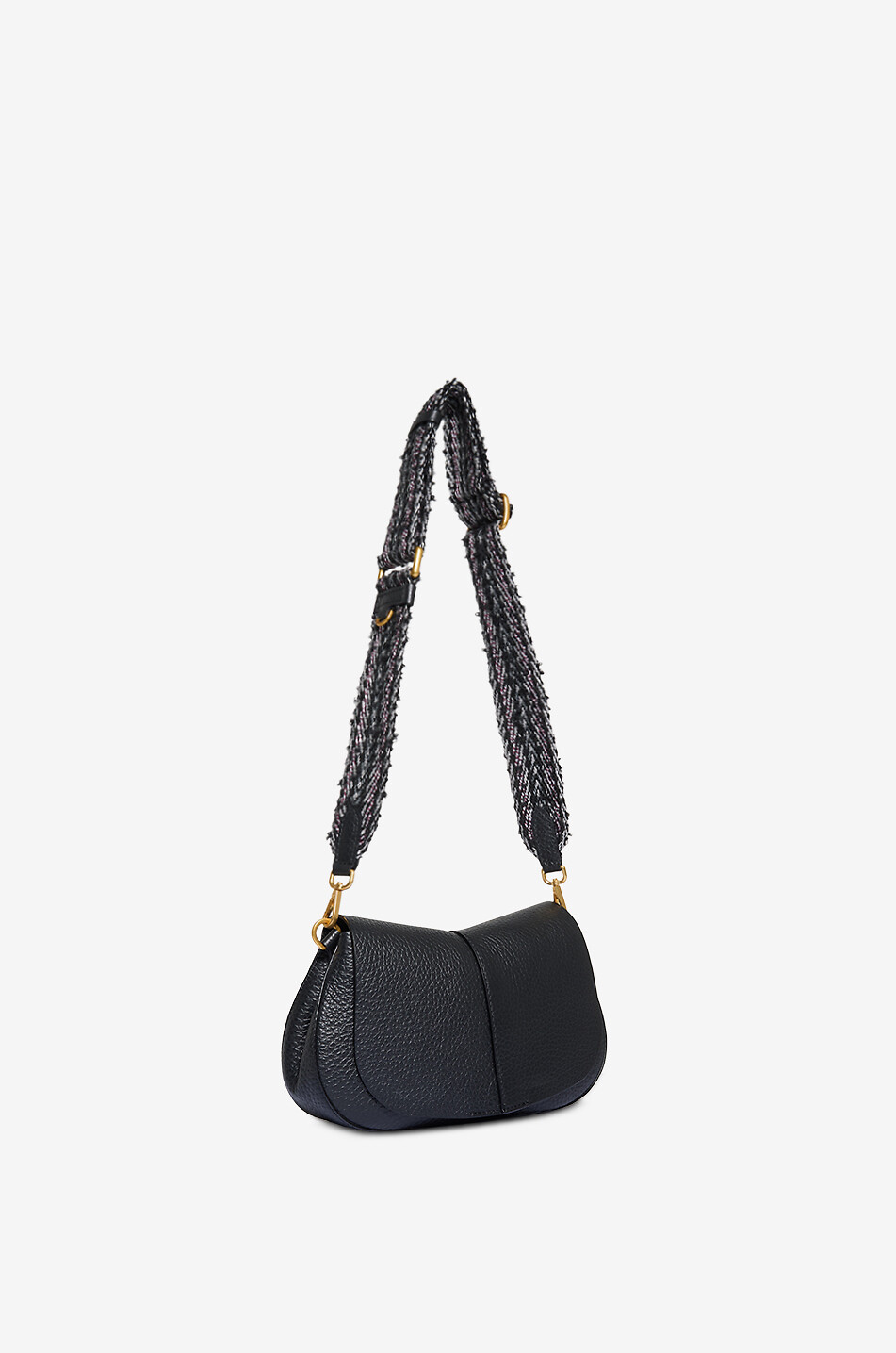 GIANNI CHIARINI Helena Round cow leather handbag Women BLACK 6