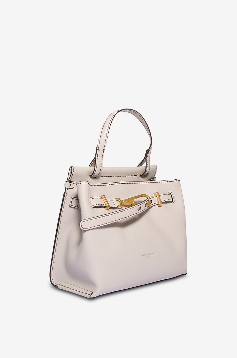 GIANNI CHIARINI Handtasche aus Glattleder Tilda Small Damen CREMEFARBEN 2