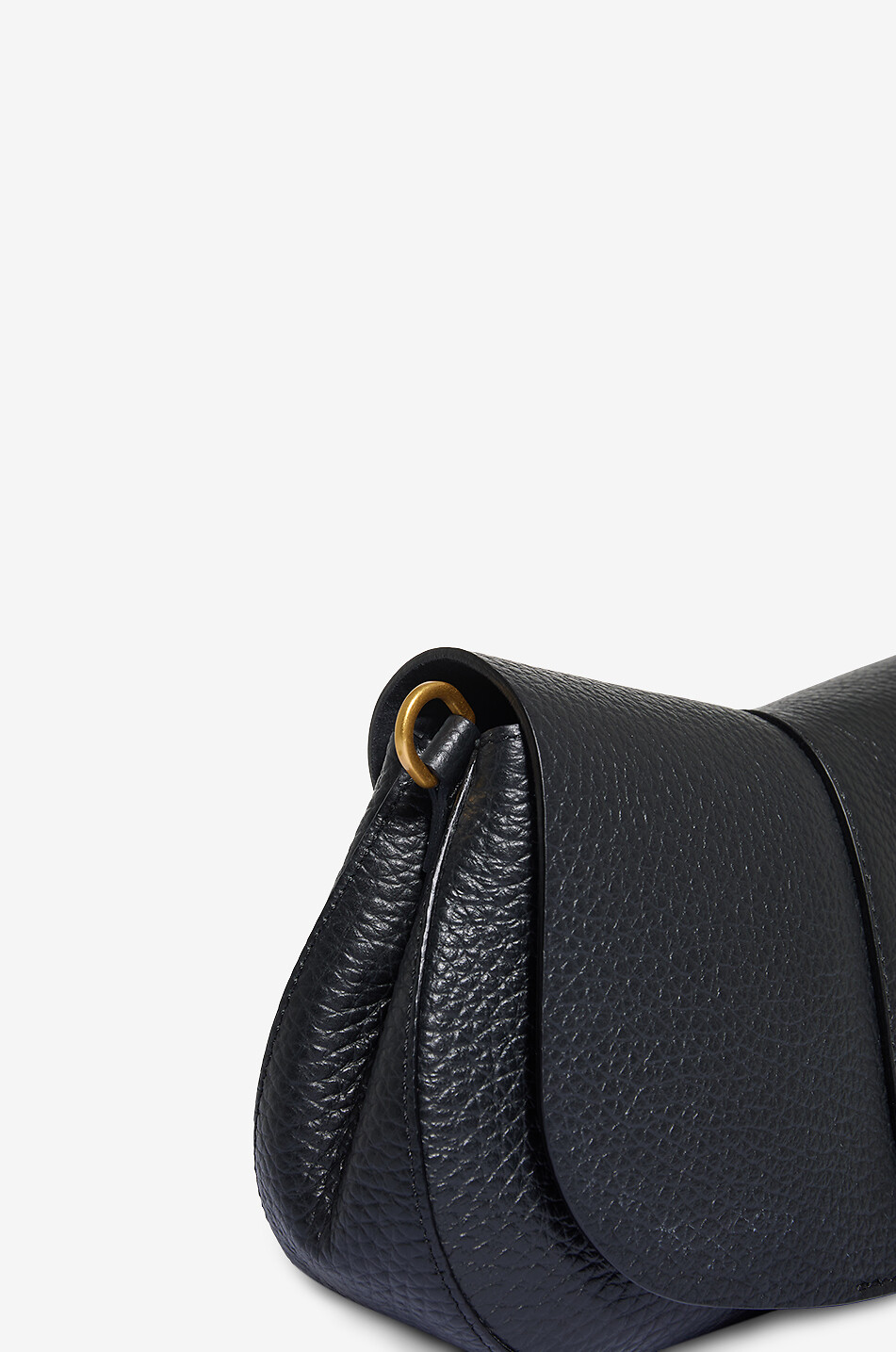 GIANNI CHIARINI Helena Round cow leather handbag Women BLACK 7