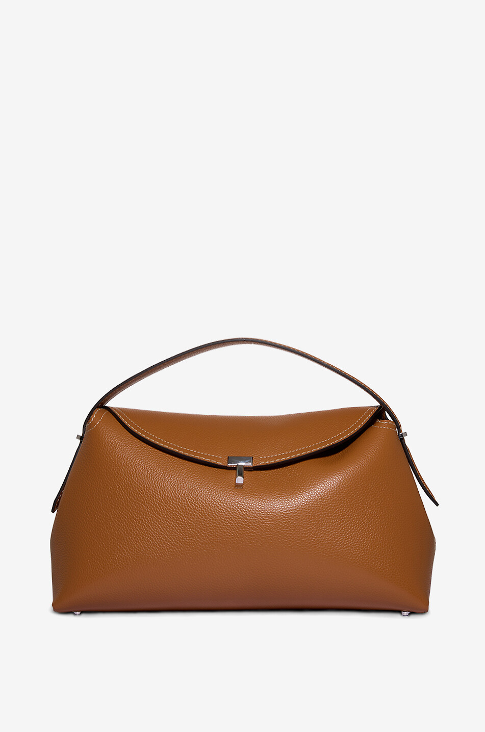 TOTEME T-Lock grained leather handbag Women CAMEL 1