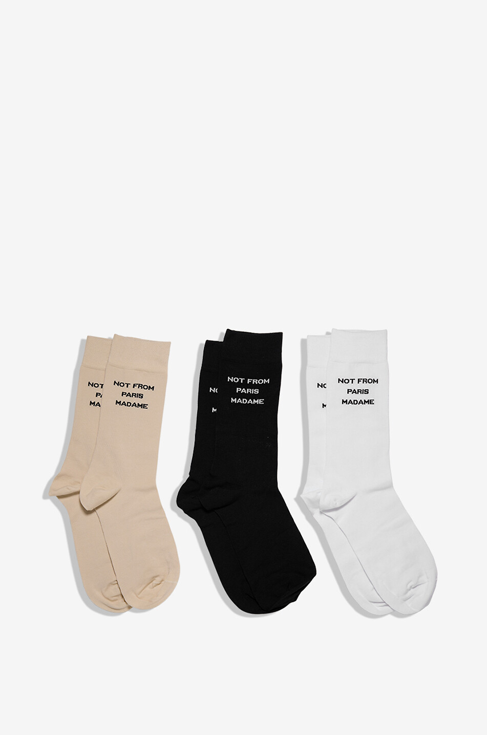 DROLE DE MONSIEUR Lot de 3 paires de chaussettes Le Pack de Chaussettes Slogan Homme MULTICOLORE 1