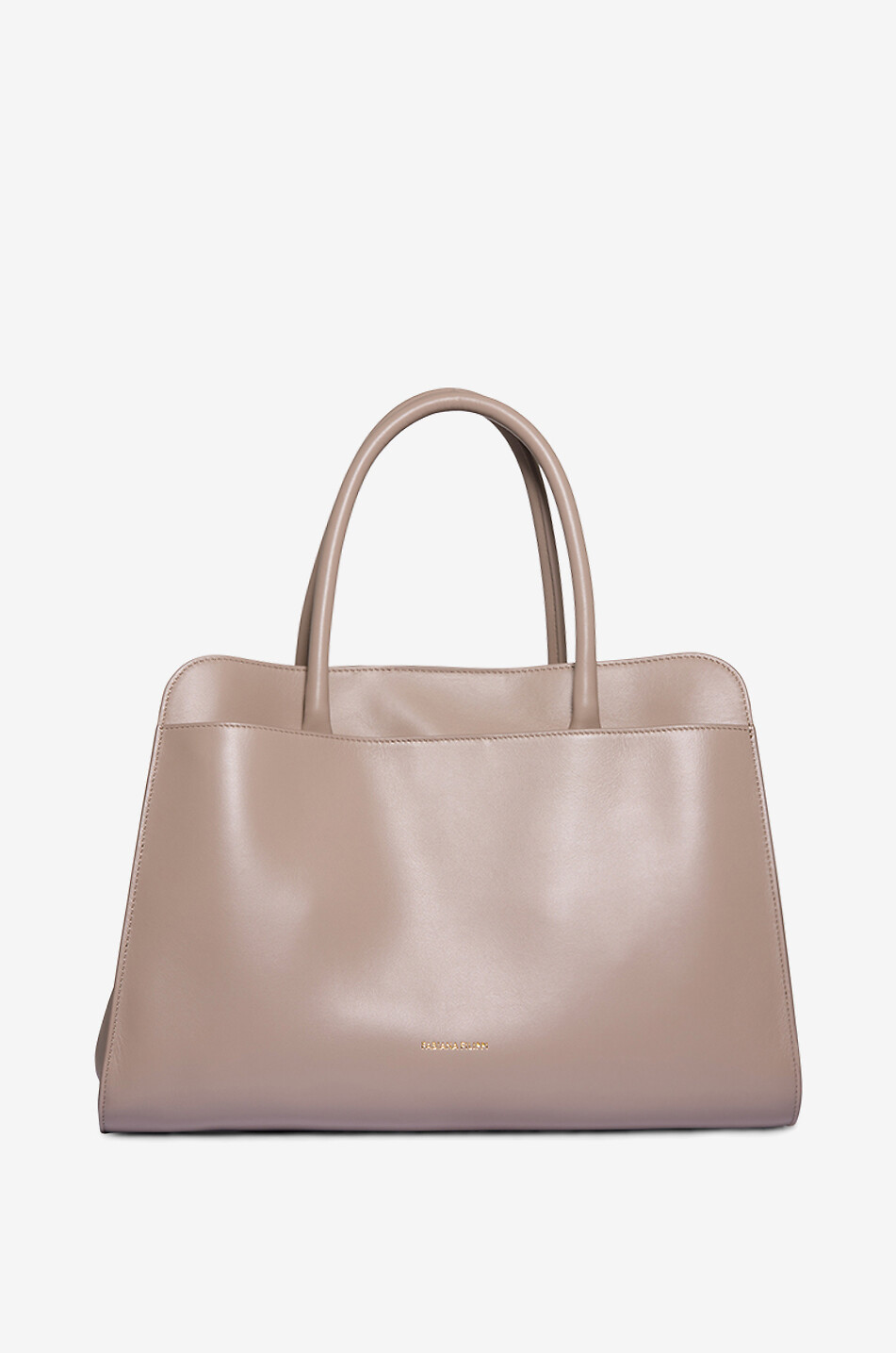 FABIANA FILIPPI Trapeze Large smooth leather handbag Women BEIGE 3