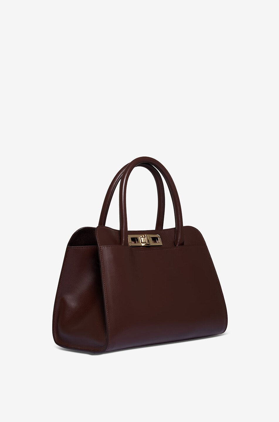 FABIANA FILIPPI Glattlederhandtasche Trapeze Medium Damen DUNKELBRAUN 2