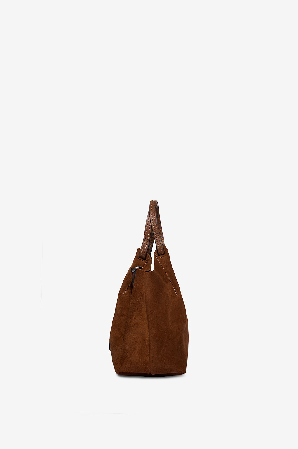 GIANNI CHIARINI Sac en daim Dua Mini Femme COGNAC 4