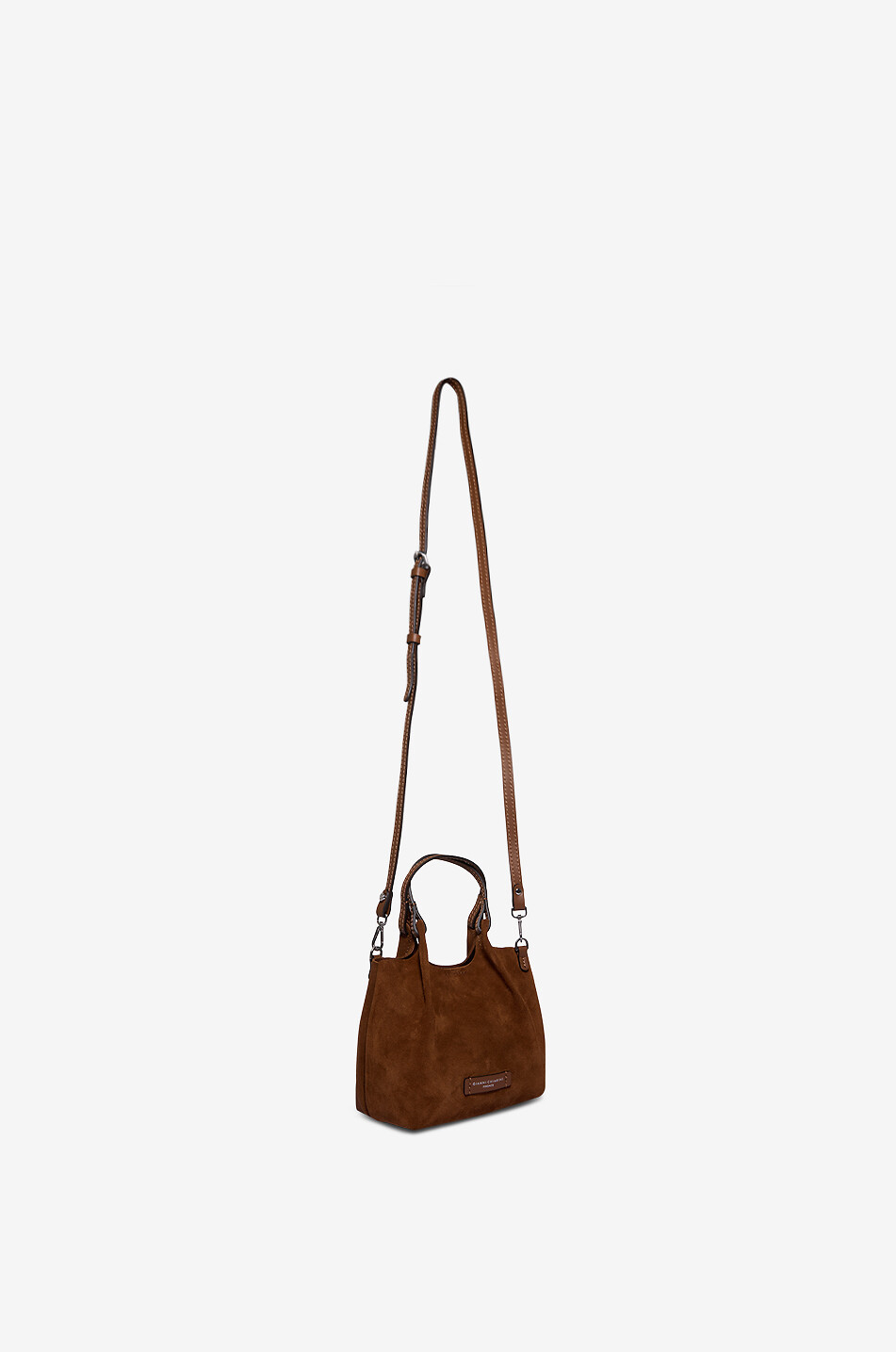 GIANNI CHIARINI Sac en daim Dua Mini Femme COGNAC 5