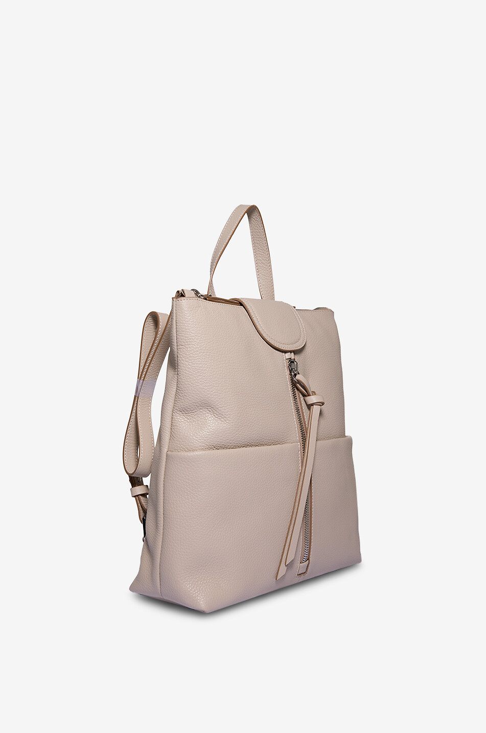 GIANNI CHIARINI Rucksack aus genarbtem Leder Giada Damen CREMEFARBEN 2
