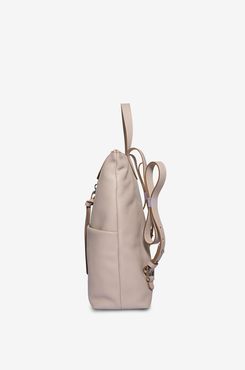 GIANNI CHIARINI Rucksack aus genarbtem Leder Giada Damen CREMEFARBEN 4