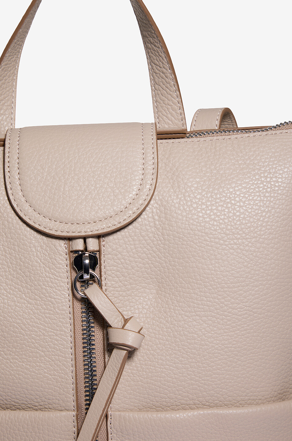 GIANNI CHIARINI Rucksack aus genarbtem Leder Giada Damen CREMEFARBEN 5