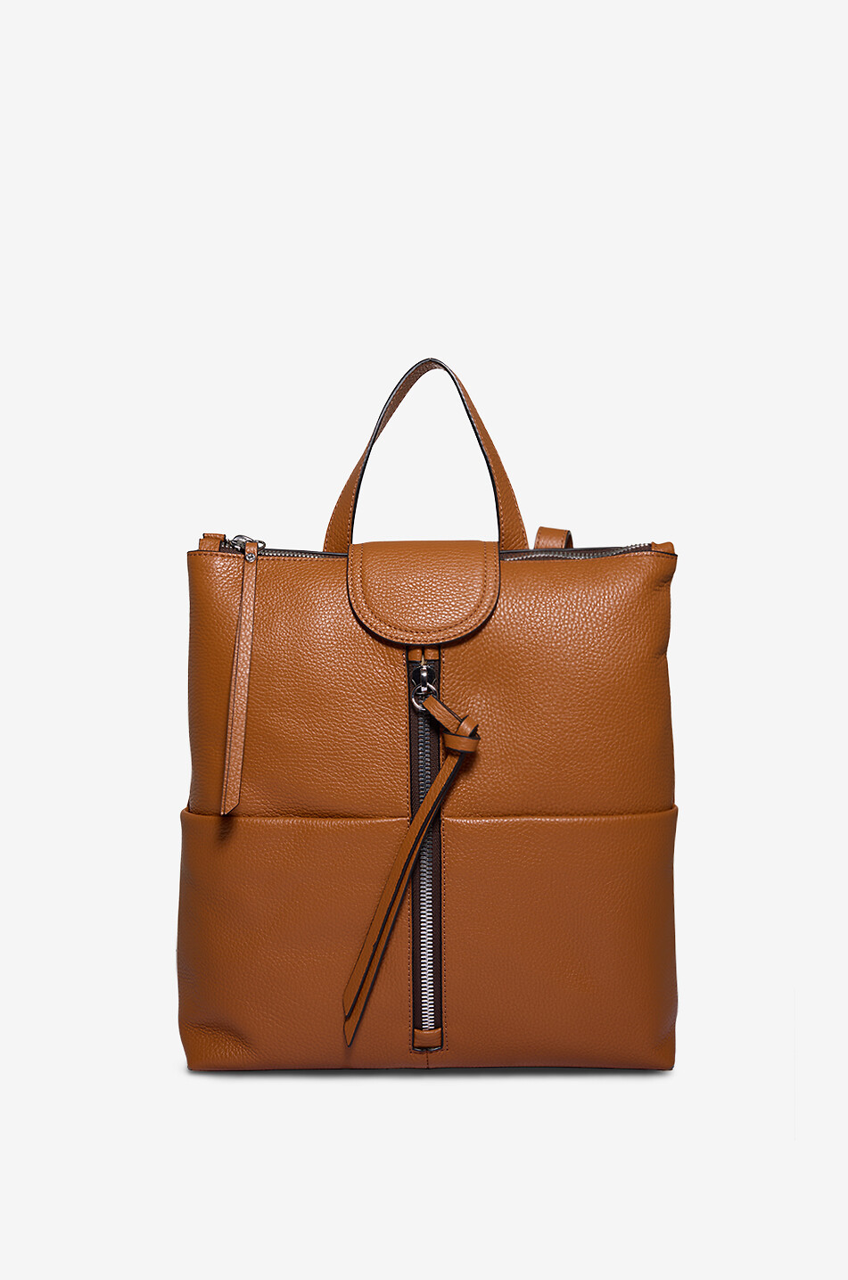 GIANNI CHIARINI Rucksack aus genarbtem Leder Giada Damen HELLBRAUN 1