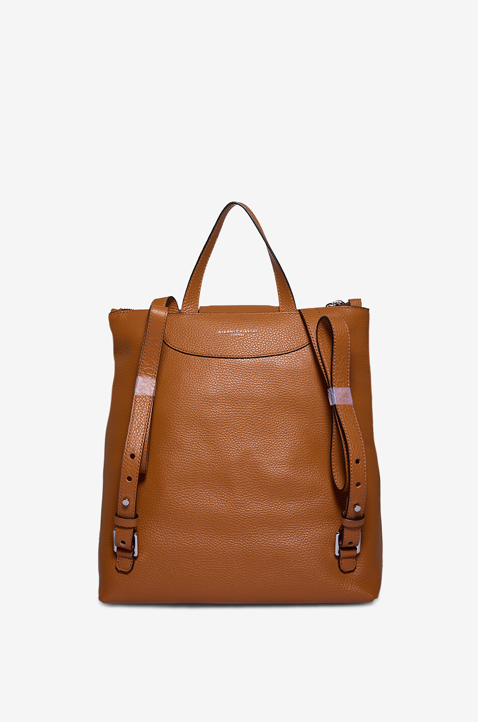 GIANNI CHIARINI Rucksack aus genarbtem Leder Giada Damen HELLBRAUN 3