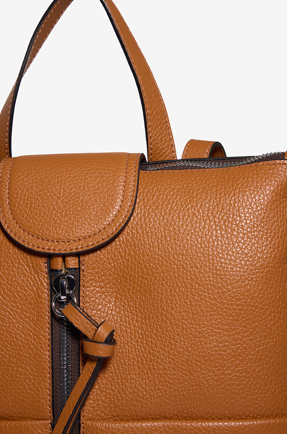 GIANNI CHIARINI Rucksack aus genarbtem Leder Giada Damen HELLBRAUN 5