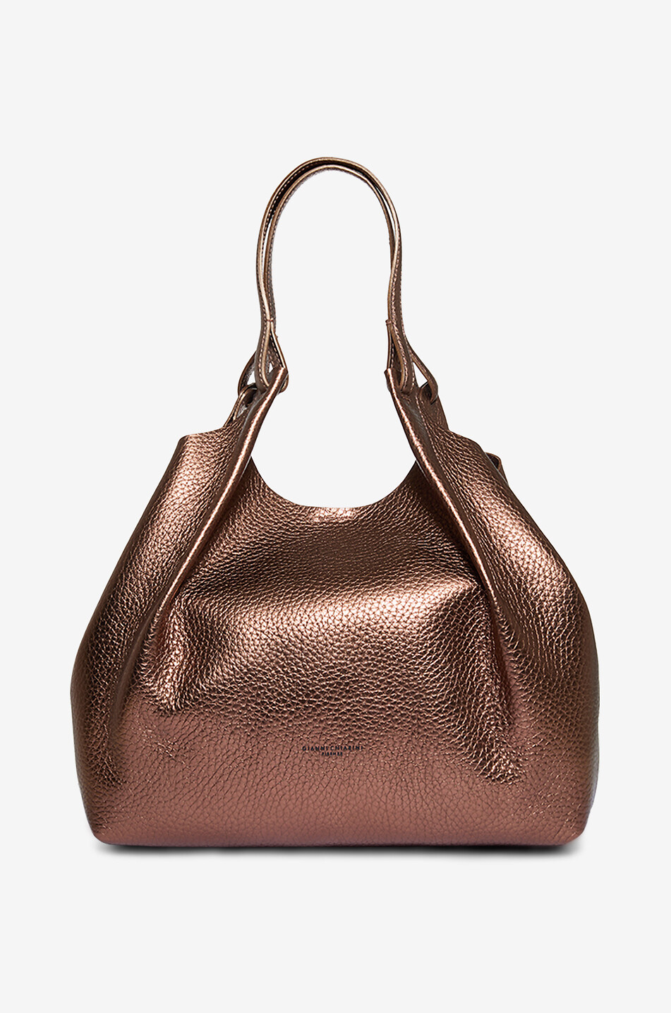 Dua grain leather handbag - GIANNI CHIARINI - BRONZE - Bongénie