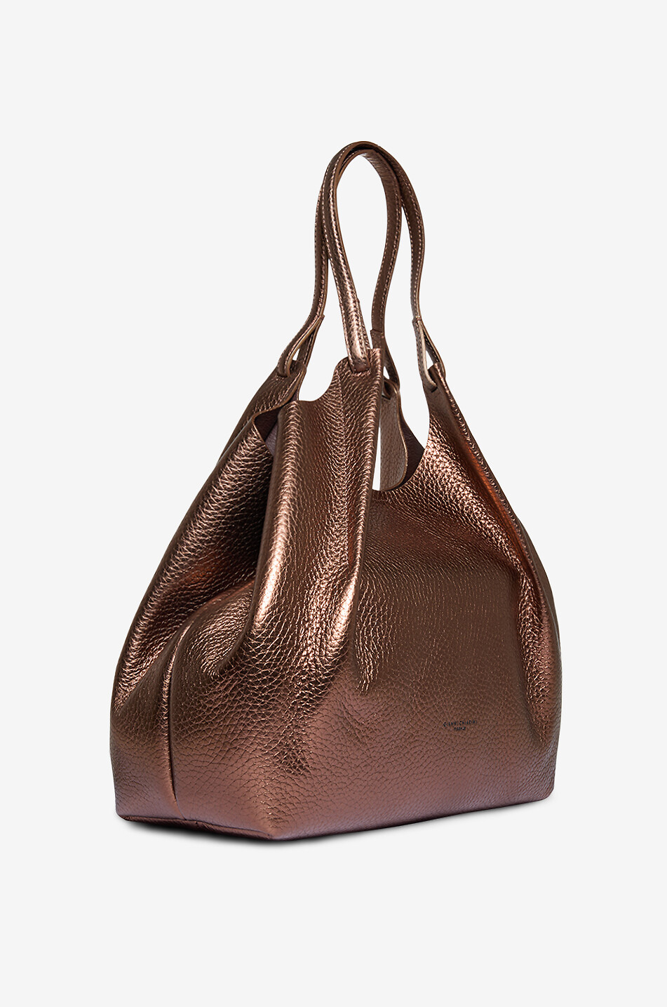 GIANNI CHIARINI Dua grain leather handbag Women BRONZE 2