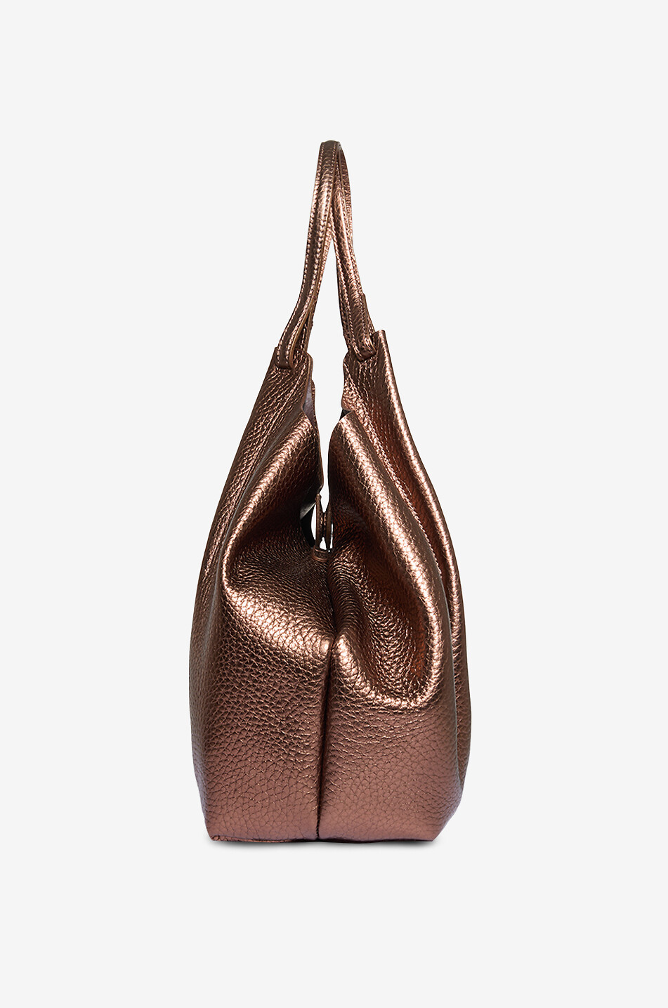 GIANNI CHIARINI Dua grain leather handbag Women BRONZE 4